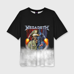 Женская футболка oversize 3D Megadeth