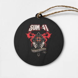 Деревянная игрушка круг Sum 41