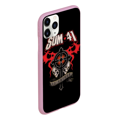 Чехол для iPhone 11 Pro Max матовый Sum 41, цвет розовый - фото 3