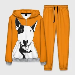 Мужской костюм 3D Солнечнй бультерьер