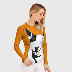 Женский рашгард 3D Солнечнй бультерьер - фото 2