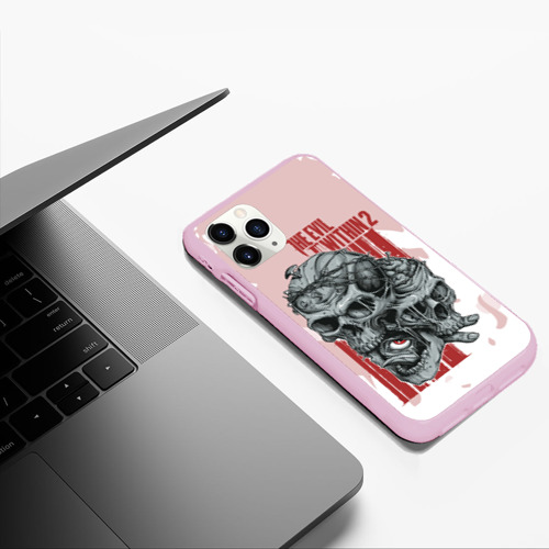 Чехол для iPhone 11 Pro Max матовый THE EVIL WITHIN 2, цвет розовый - фото 5