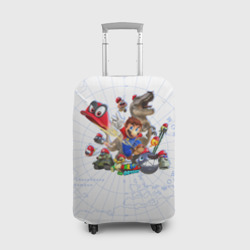 Чехол для чемодана 3D Марио