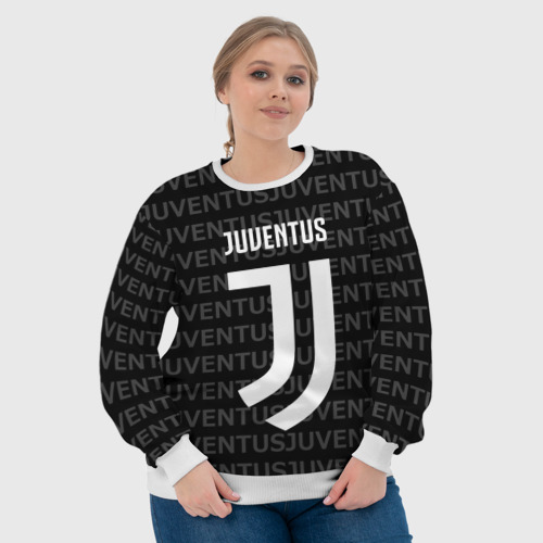 Женский свитшот 3D JUVENTUS / ЮВЕНТУС, цвет 3D печать - фото 6