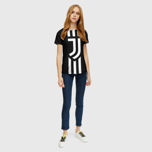 Женская футболка 3D Juventus sport, цвет 3D печать - фото 5