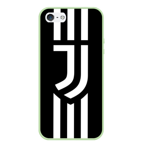 Чехол для iPhone 5/5S матовый Juventus sport, цвет салатовый