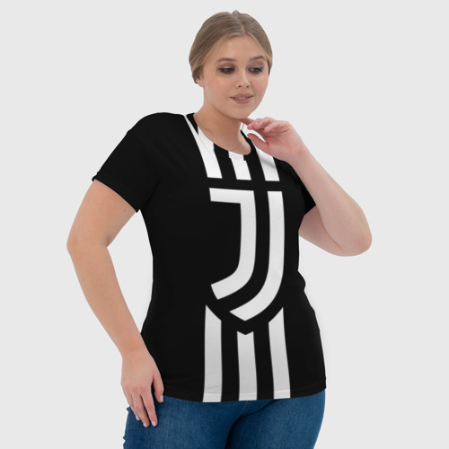Женская футболка 3D Juventus sport, цвет 3D печать - фото 6