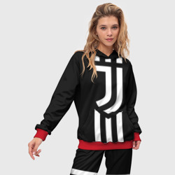 Женский костюм с толстовкой 3D Juventus sport - фото 2