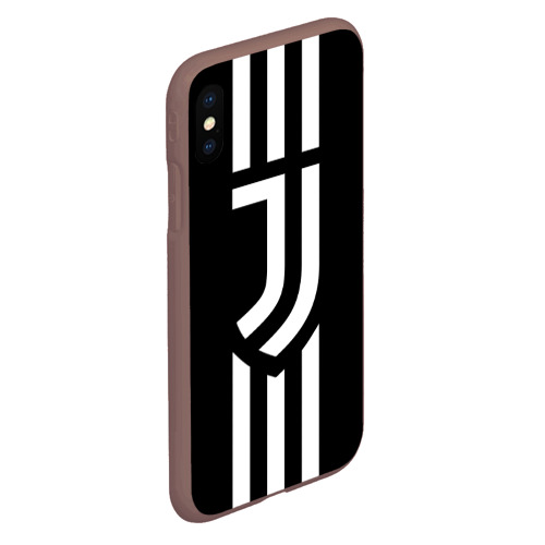 Чехол для iPhone XS Max матовый Juventus sport, цвет коричневый - фото 3