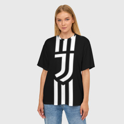 Женская футболка oversize 3D Juventus sport - фото 2