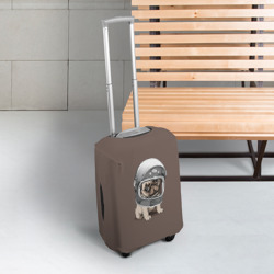 Чехол для чемодана 3D Мопсик в скафандре - фото 2