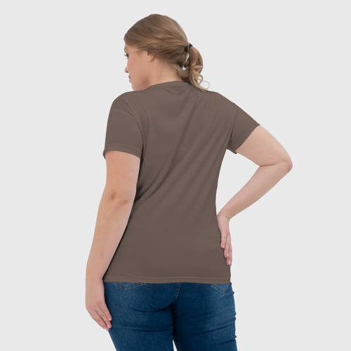 Женская футболка 3D Мопсик в скафандре, цвет 3D печать - фото 7