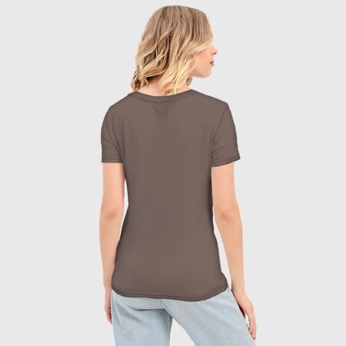 Женская футболка 3D Slim Мопсик в скафандре, цвет 3D печать - фото 4
