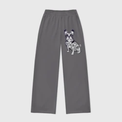 Женские брюки oversize без начеса хлопок Суровый бульдог