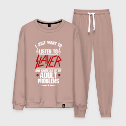 Мужской костюм хлопок Я прост хочу слушать Slayer
