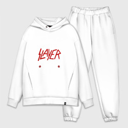 Мужской костюм oversize хлопок Я прост хочу слушать Slayer