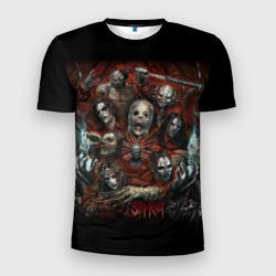 Мужская футболка 3D Slim Slipknot