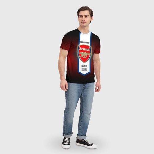 Мужская футболка 3D Arsenal, цвет 3D печать - фото 5