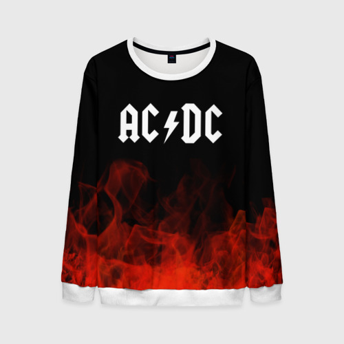 Мужской свитшот 3D AC/DC, цвет белый