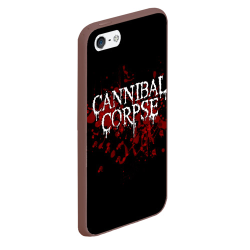 Чехол для iPhone 5/5S матовый Cannibal Corpse, цвет коричневый - фото 3