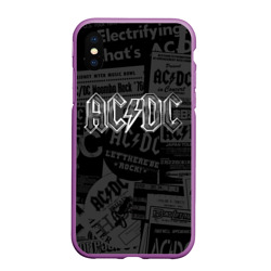 Чехол для iPhone XS Max матовый AC/DC