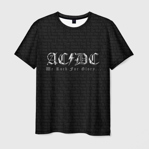 Мужская футболка 3D AC/DC, цвет 3D печать