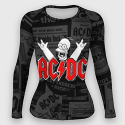 Женский рашгард 3D AC/DC