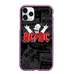 Чехол для iPhone 11 Pro Max матовый AC/DC