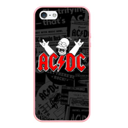 Чехол для iPhone 5/5S матовый AC/DC