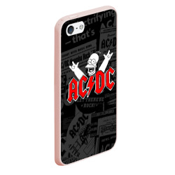 Чехол для iPhone 5/5S матовый AC/DC - фото 2