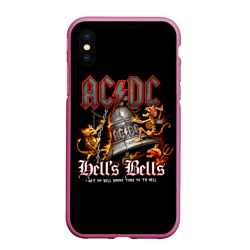 Чехол для iPhone XS Max матовый AC/DC