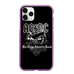 Чехол для iPhone 11 Pro Max матовый AC/DC