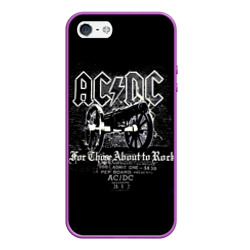 Чехол для iPhone 5/5S матовый AC/DC