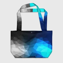 Пляжная сумка 3D Gray&Blue collection abstract