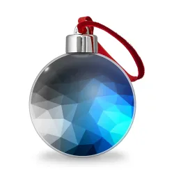 Ёлочный шар Gray&Blue collection abstract