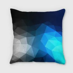 Подушка 3D Gray&Blue collection abstract