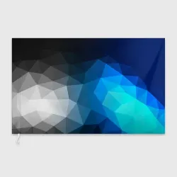 Флаг 3D Gray&Blue collection abstract