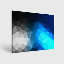 Холст прямоугольный Gray&Blue collection abstract