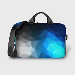 Сумка для ноутбука 3D Gray&Blue collection abstract