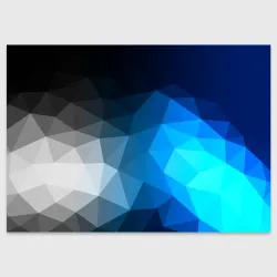 Поздравительная открытка Gray&Blue collection abstract