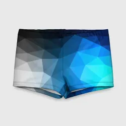 Детские купальные плавки 3D Gray&Blue collection abstract