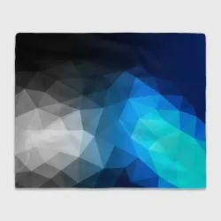 Плед 3D Gray&Blue collection abstract