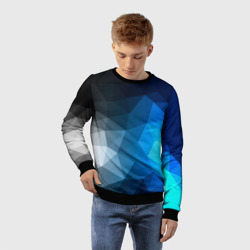 Детский свитшот 3D Gray&Blue collection abstract - фото 2