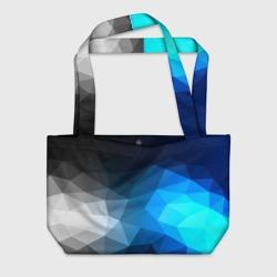 Пляжная сумка 3D Gray&Blue collection abstract