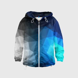 Детская ветровка 3D Gray&Blue collection abstract