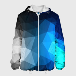 Мужская куртка 3D Gray&Blue collection abstract