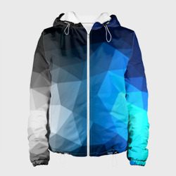 Женская куртка 3D Gray&Blue collection abstract