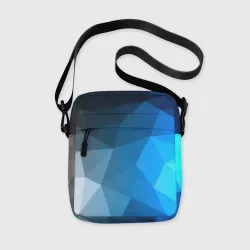 Сумка через плечо 3D Gray&Blue collection abstract