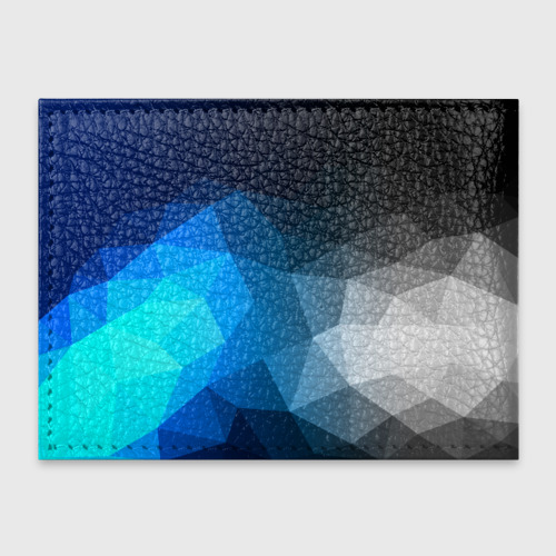 Обложка для студенческого билета Gray&Blue collection abstract, цвет черный - фото 2