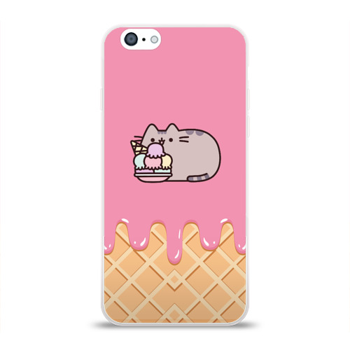 Чехол для iPhone 6/6S глянцевый Pusheen Ice Cream Фото 01 Чехол для iPhone 6/6S глянцевый Pusheen Ice Cream Фото 01